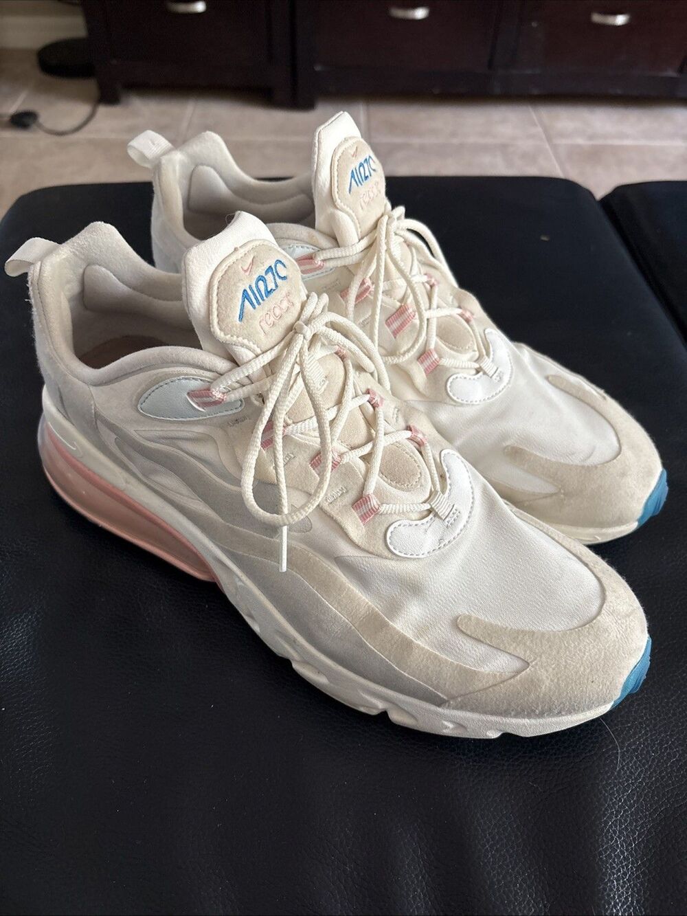 Nike Air Max 270 React American Modern Art 11.5 Running Shoes Sneakers Trainers